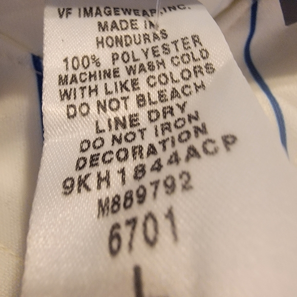 Majestic White and Blue Pinstripe Jersey - Picture 8 of 10